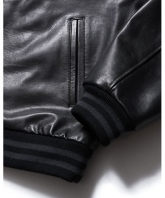 ブルゾン LEATHER TEAM VARSITY BLOUSON