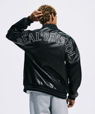 ブルゾン LEATHER TEAM VARSITY BLOUSON