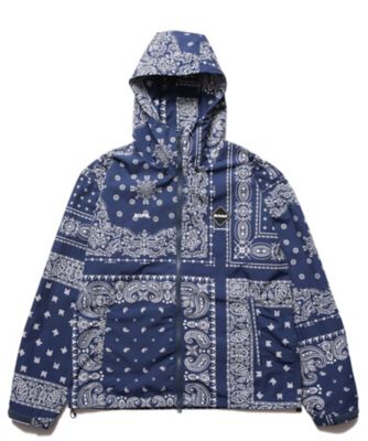 Bristol ×fr2ゴルフ.バンダナ柄 ジップアップジャケット ブルゾン BANDANA NYLON HOODED BLOUSON