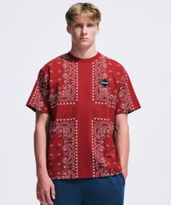 ボ*テ様 Bristol バンダナ柄シャツ Lサイズ　モックネック NEWERA×Bristol バンダナ柄 半袖シャツ - メルカリ