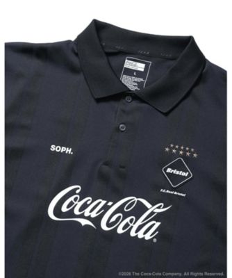ポロシャツ CocaーCola WEAVE STRIPE S／S