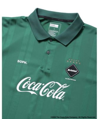 ポロシャツ CocaーCola WEAVE STRIPE S／S