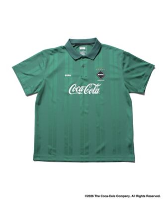 ポロシャツ CocaーCola WEAVE STRIPE S／S