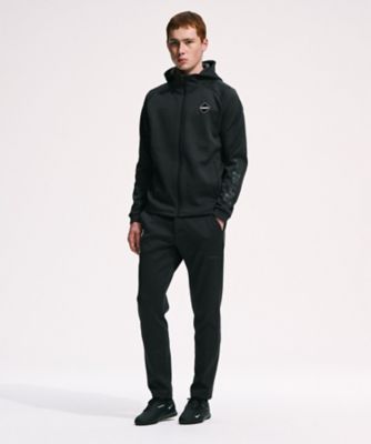 FCRB KNIT ZIP-UP HOODIE XL黒パーカースウェットブルゾン フーディー QUARTER KNIT ESSENTIAL ZIPーUP