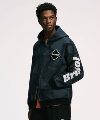 FCRB フーデット ブルゾン S フーディ SLEEVE LOGO ZIPーUP SWEAT
