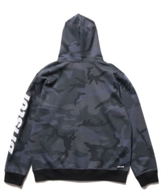 フーディ SLEEVE LOGO ZIPーUP SWEAT