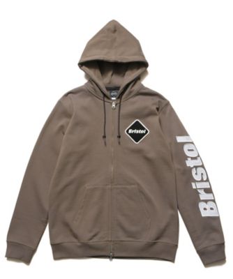 フーディ SLEEVE LOGO ZIPーUP SWEAT