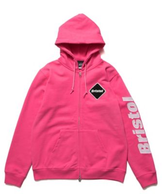 フーディ SLEEVE LOGO ZIPーUP SWEAT