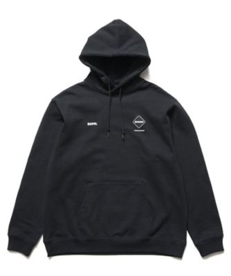 Bristol 美品 F.C.R.B ロゴ パーカ フーディ 黒 FCRB フーディ SLEEVE LOGO ZIPーUP SWEAT