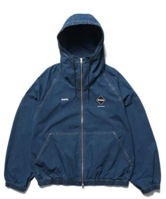ブルゾン WASHED CRISP DENIM HOODED