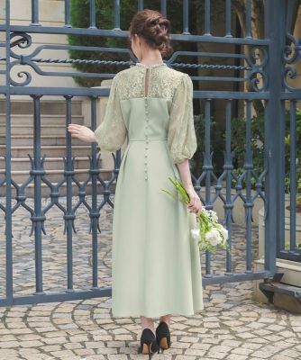 【即購入可】GIRL レース切替ビスチェ風パフスリーブフレアパーティードレス GI5786EW01130_10_l.jpg
