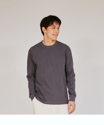 Hanes (Men)/ヘインズ Hanes Tシャツ TーSHIRTS BEEFY LONG SLEEVE TーSHIRT H5186 060グレー アンダーシャツ【三越伊勢丹/公式】