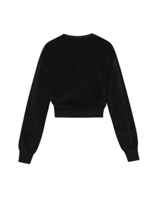 heart logo velvet sweat  