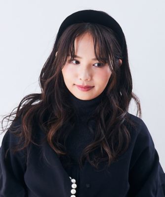 ベルベット　アリスバンドカチューシャ　５０ミリ　黒
