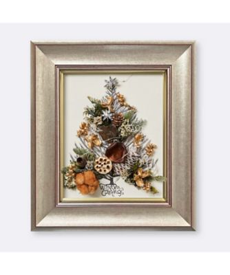 ＜PACOS＞ホーリーレターフラワー（ツリー／ゴールド）Ｆ３号