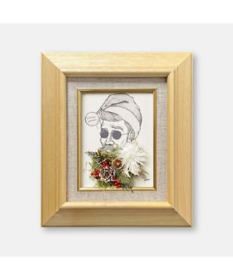 ＜PACOS＞ホーリーレターフラワー（サンタ／レッド）Ｆ０号