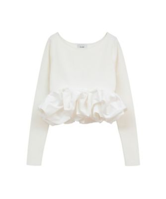 m*o様 未使用 ネイビー CLANE W BALLOON SHORT KNIT W BALLOON SHORT KNIT TOPS 10106ー