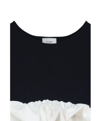 W BALLOON SHORT KNIT TOPS 10106ー