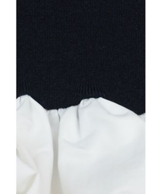 W BALLOON SHORT KNIT TOPS 10106ー