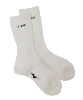 ＜CLANE (Women)＞ＭＩＺＵＮＯ×ＣＬＡＮＥ　ＬＯＧＯ　ＳＯＣＫＳ　１０１３６ー８０２３