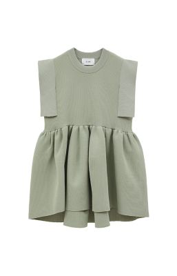 ＳＱＵＡＲＥ　ＳＥＬＥＥＶＥ　ＧＡＴＨＥＲ　ＫＮＩＴ　ＴＯＰＳ　１８１０６－２１３２