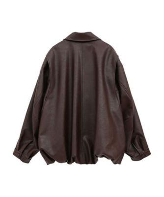 FAKE LEATHER BALLOON JACKET 19101ー