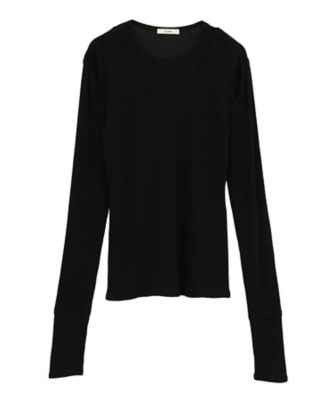 CLANE WOOL RIB HOODED TIGHT TOPS サイズ2 CLANE WOOL RIB