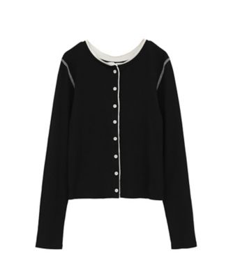 ＜CLANE (Women)＞Ｗ　ＦＡＣＥ　ＢＩＣＯＬＯＲ　ＣＡＲＤＩＧＡＮ　１９１０５ー１３９２