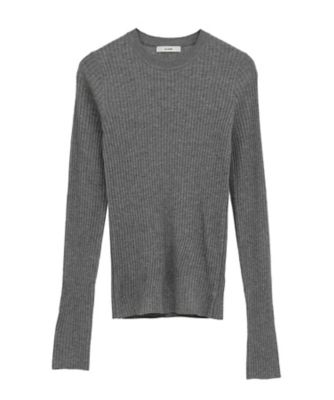 CLANE (Women)/クラネ SHEER RIB KNIT TOPS 19106ー2252 GRAY トップス【三越伊勢丹/公式】
