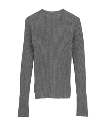 SHEER RIB KNIT TOPS 19106ー2252 | CLANE