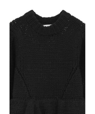 PEPLUM HAND KNIT TOPS 19106ー2322