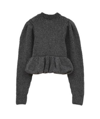 PEPLUM HAND KNIT TOPS 19106ー2322