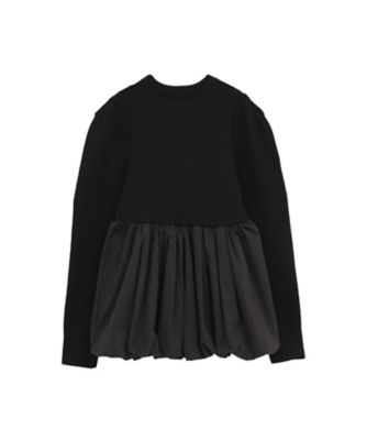 DOCKING POWERSHOULDER KNIT TOPS クラネ DOCKING POWERSHOULDER KNIT TOPS