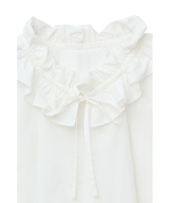 RUFFLE NECK BLOUSE 19122－4192