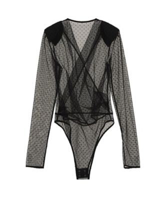 CLANE SHEER DRAPE BODY SUITS こんばんは○先行予約アイテムのSHEER