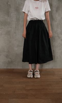 ＜三越伊勢丹/公式＞ june little closet(Baby & Kids)/ジューン リトルクローゼット Ladies Gather skirt black ロングスカート【三越伊勢丹/公式】