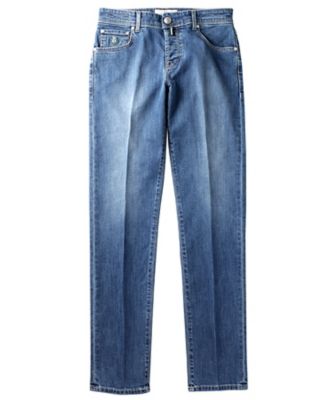 ＜Luigi Borrelli (Men)＞ウォッシュドコットンストレッチデニムジーンズ「ＣＡＲＡＣＣＩＯＬＯ（ＪＳ８０６）」