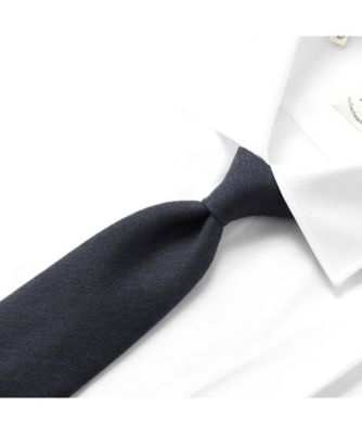 ＜Luigi Borrelli (Men)＞ウールコットンツイルソリッドネクタイ「４５９０１８」　ＣＲ４５９０１８ー５Ｗ