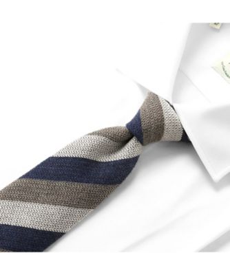 ＜Luigi Borrelli (Men)＞シルクジャカードヘリンボーンネクタイ「４１４２」　ＣＲ１１３１ー５Ｗ