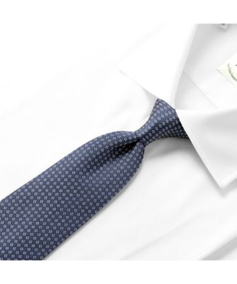 ＜Luigi Borrelli (Men)＞シルクジャカード幾何学柄ネクタイ「６６３３」　Ｔ６７７０ー５Ｗ