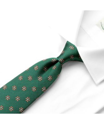 シルクジャカード小花柄ネクタイ「453070」 CR453070ー