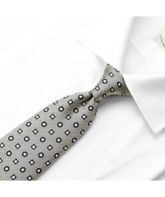 シルクジャカード小花小紋柄ネクタイ「453054