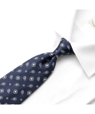 シルクジャカード千鳥格子ネクタイ「453047」 CR453047