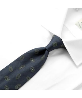 ＜Luigi Borrelli (Men)＞シルクツイル小紋ネクタイ「４５９０２６」　ＣＲ４５９０２６ー５Ｗ