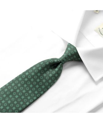 シルクプリントペイズリー柄ネクタイ「479071