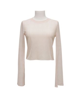 ＜the Virgins (Women)＞ｍｅｓｈ　ｆｌａｒｅ　ｔｏｐ　伊勢丹新宿店別注
