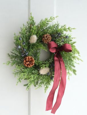 Honey Garden/ハニーガーデン シダとミックスグリーンリース インテリア・エクステリア【三越伊勢丹/公式】