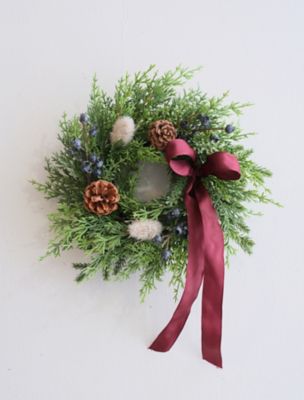 パニカムとケイトウの実ものたっぷりハーフリース　シャリンバイ パニカムとケイトウの実ものたっぷりハーフリースシャリンバイ