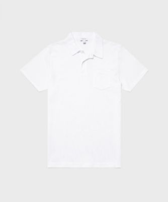 シーアイランドコットンリヴィエラポロシャツ （White）| Sunspel