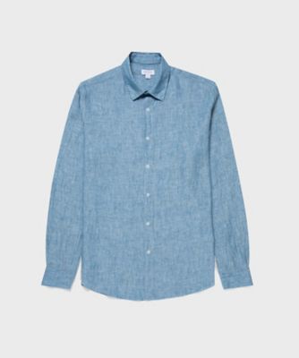 SUNSPEL (Men)/サンスペル シャツ　Ｌｉｎｅｎ　Ｓｈｉｒｔ　Ｓ／ＭＳＨＴ２１０６ーＢＵＶＰ